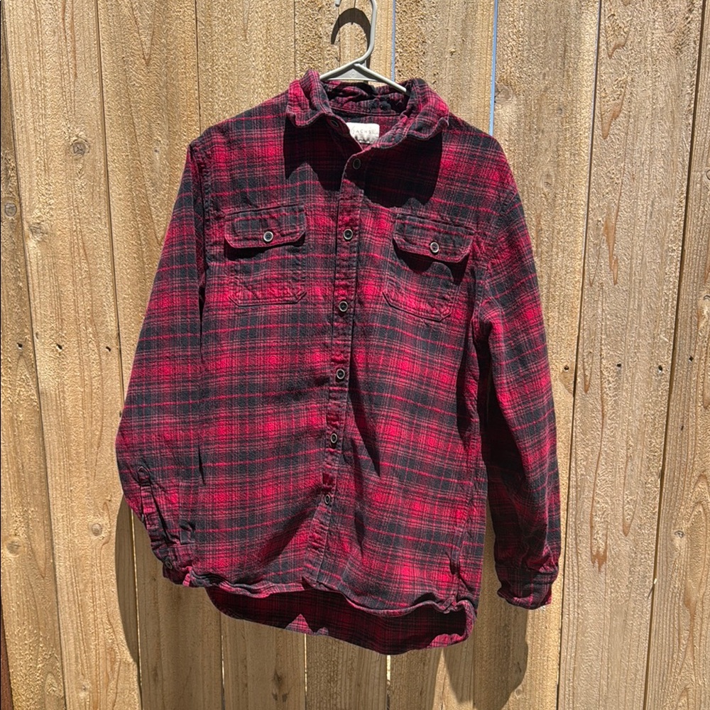 Jachs Red and Black Long Sleeve Tee